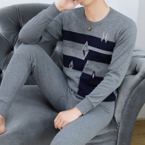 Autumn Clothes Autumn Pants Suit All Cotton Beaten Bottom Cotton Sweatshirt Winter Youth Men And Earth Seniors Dad Pure Cotton Warm Underwear