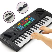 Childrens Puzzle Early Education With Mike 37 Key Electronic Violin Girl Music Teaching Music Piano Giver Toys