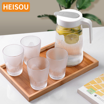 Cold kettle household high temperature resistant large capacity glass kettle transparent ins boiling water Cup bubble teapot set cool kettle