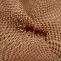 Ethnic style original all-match mini anti-light overalls anti-shoulder summer natural stone cute small pin brooch