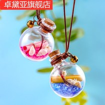 Baby fetal hair souvenir car pendant newborn baby hair pendant diy homemade collection gift handmade glass ball