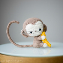 Crochet Doll Illustration Year Monkey Chinese Electronic Illustration Non-finished Products No Video Wool diy