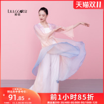 Liu Ge classical dance costume female elegant fairy Air top performance clothing Chinese dance body charm clothing winter