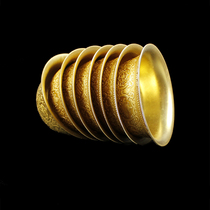 Huibao genuine Buddha hall seven water supply bowls Tibetan pure copper eight auspicious Buddha cup a trumpet