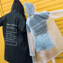 Raincoat Mans full-body Anti-Rainstorm Womens Transparent Rain Beatle Solo Fashion men wear mens adult womens style