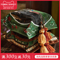 Fan Ju attitude Lisa European style retro car tissue box living room coffee table towel set household tissue bag paper box