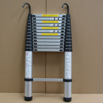 Telescopic household folding ladder lift stairs thickened escalator aluminum alloy engineering ladder with hook single ladder