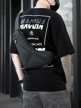 Street trend shoulder bag chest bag male backpack style leisure shoulder bag function riding bag oblique waterproof anti-theft men bag