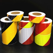 20CM truck Black Yellow twill reflective tape body warning reflective patch strip road traffic anti-collision ground sticker paper film
