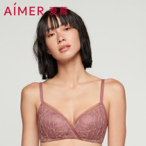 (Hole force suit) Love underwear womens non-steel ring dot line surface 3 4 thick gathering hidden hole bra AM176981