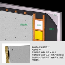 Composite damping sound insulation board bar KTV Sound insulation wall ceiling ceiling low frequency asphalt fireproof sound insulation board