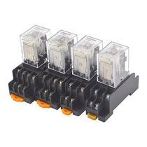 Intermediate relay with base Alarm delay AC contactor Switching power supply counter