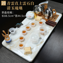 Marble tea set Kung Fu tea tray Household automatic integrated living room Simple European office tea tray