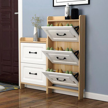 Ultra-thin shoe cabinet 10cm 13cm thick 14cm shoe rack 12cm household door tipping European door rear small apartment
