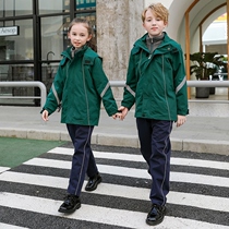 Primary school school uniform stormtrooper three-piece class suit Childrens college style autumn and winter plus velvet suit kindergarten garden suit