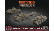 FOW War Flames Of War in the late World War II British Churchill tank platoon BBX56