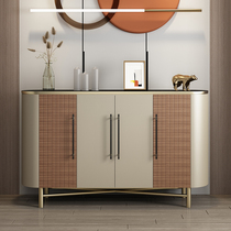 Italian light luxury entrance cabinet Luxury living room entrance hall storage model room decorative cabinet Rock board dining side cabinet