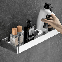 Bathroom shelve stainless steel 304 shower room toilet wall-mounted washstand mirror front rack containing frame free of punch