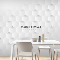 Geometric three-dimensional concave and convex integrated wall panel company front desk logo decoration gusset board live wall panel Image wall background