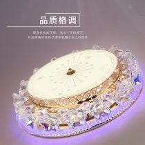 Living room lights pastoral atmosphere home bedroom lights restaurant led ceiling lights round children creative Bluetooth crystal lights