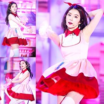 Performance clothes jazz dance dress female adult Korean star red velvet same modern fashion stage dress