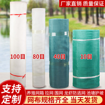 Fish net cloth aquaculture water flower cage fishing net 10 mesh 40 mesh 80 mesh frog lobster culture fence