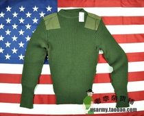 (Public Issue Original) USMC Marine Corps Jun Edition Green OG Color Pure Wool Sweater 40 Yards Brand New With Tag