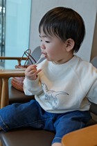 Didibear21FW Japanese Knitted Cotton Dinosaur Embroidery Men and Women Children Sweaters Fun and Comfortable