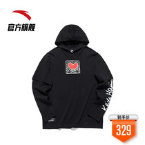 Anta KH joint sweater mens 2021 autumn new cotton casual hooded long-sleeved pullover 152138723