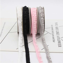 1 0cm Single Lace Ruffle Elastic Band diy Hairband Childrens Shoes Socks Clothes Skirt Lace