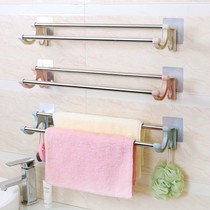Thickened bathroom wall-mounted towel rack free of punch toilet toilet toilet disposal rack bath towels Racks Bathroom kitchen