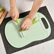 Cutting board antibacterial and mildew-proof plastic rectangular thickened chopping block kitchen fruit cutting small kitchen knife plate case plate small anti-slip