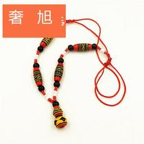 Liangshan ethnic minority wind characteristic crafts Zhaojue Yi lacquerware Gourd necklace pendant fashion necklace female