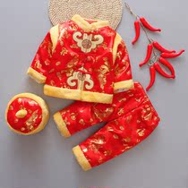 Hundreds of days baby clothes girls winter baby Tang suit Chinese style New year clothes cotton clothes men and women childrens year