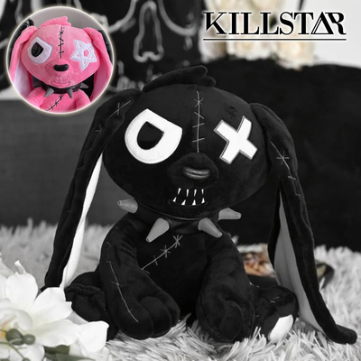 taobao agent Jier British Killstar punk cute style hex hopper hell evil rabbit neck ring shape plush doll