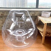 Outdoor Net red baby tatami art transparent sofa inflatable single plastic autumn tour seat travel lazy