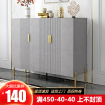 Modern simple gray luxury shoe cabinet Nordic household porch cabinet economical large capacity storage living room partition cabinet