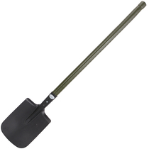 6411 camel large Garter gun shovel army green wooden handle thickened hard manganese steel engineering shovel square head flat shovel