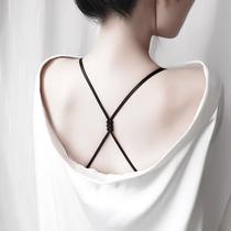 21 New transparent shoulder strap accessories Bra strap Thin strap Cross shoulder strap Halter neck beauty back Underwear shoulder strap Wild simple