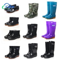 Middle tube rain boots men and women short tube rain boots high Tube Men low water shoes waterproof rubber overshoes non-slip beef tendons