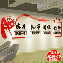 Motivating Wall Sticker Inspiring Letter Company Corporate Office Culture Decoration Solid Acrylic Team Slogan Wall Sticker