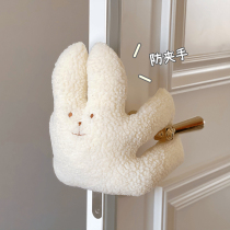 Beautiful girl *ins wind Korean door handle anti-collision childrens room anti-pinch hand safety door file cute bear bunny