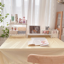 Stunner girl milk yellow tablecloth girl heart cream Student Book tablecloth cheesecake color hairball table mat