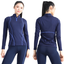 2021 Yoga suit autumn winter thick running sports suit women plus velvet high end outdoor morning run plus size senior sense