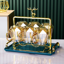 Light luxury cup holder tea cup upside down drain Nordic home living room cup table top cup tray storage rack