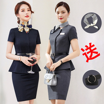 Professional suit female summer fashion temperament goddess fan sales department tooling beauty salon reception overalls female