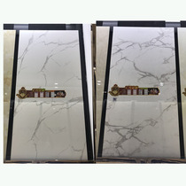 Jazz white living room floor tile simple floor tile 800x800MM glazed diamond marble tile background wall