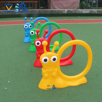 Children cartoon drill ring children drill cave arched door plastic hurdles outdoor sports equipment sensory integration toys