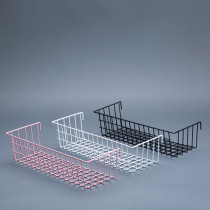 Supermarket hole board hanging basket grid hanging basket iron wire basket jewelry porous plate small hanging basket snack storage display rack