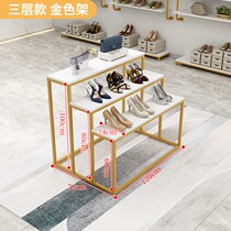 Shoe store shoe rack display rack bag shop shelf childrens shoes clothing floor-standing multi-layer mid-island running water table